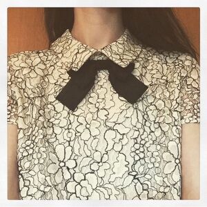 Karl Lagerfeld Lace Overlay Blouse